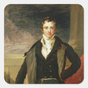Portrait of Sir Humphry Davy Square Sticker