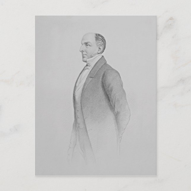 Portrait of Sir James R. G. Graham Postcard (Front)