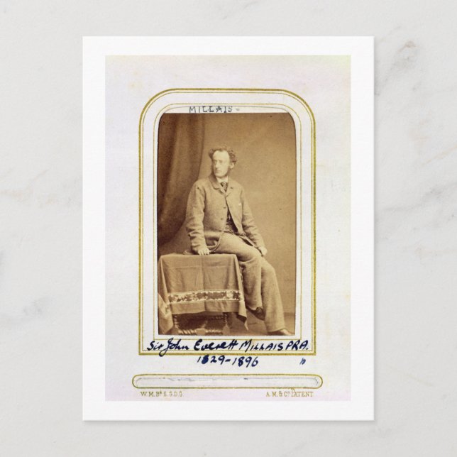 Portrait of Sir John Everett Millais (1829-96) (al Postcard (Front)
