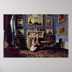 Portrait Of Sir Lawrence Dundas And His Grandson, Poster