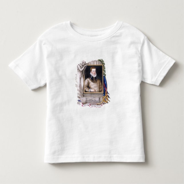 Portrait of Sir Philip Sidney (1554-86) from 'Memo Toddler T-Shirt (Front)