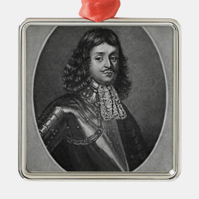 Portrait of Sir Richard Stainer Metal Tree Decoration (Front)