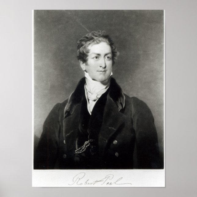 Portrait of Sir Robert Peel Poster (Front)
