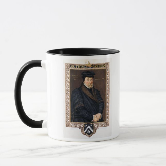 Portrait of Sir Thomas Gresham (c.1519-79) from 'M Mug (Left)