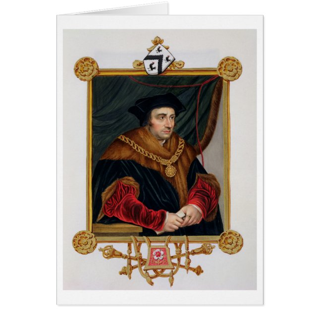 Portrait of Sir Thomas More (1478-1535) from 'Memo (Front)