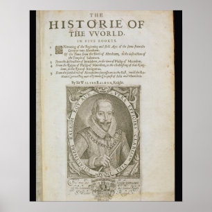 Portrait of Sir Walter Raleigh (1554-1618) title p Poster