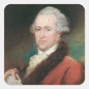 Portrait of Sir William Herschel  c.1795 Square Sticker