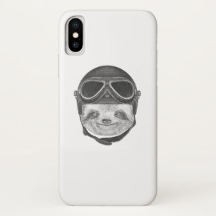 Portrait Of Sloth   Vintage Helmet Case-Mate iPhone Case