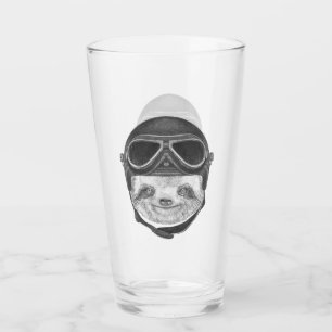 Portrait Of Sloth Vintage Helmet Glass
