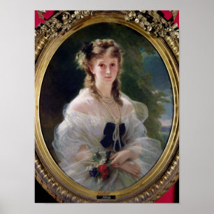 Portrait of Sophie Troubetskoy  Countess of Poster