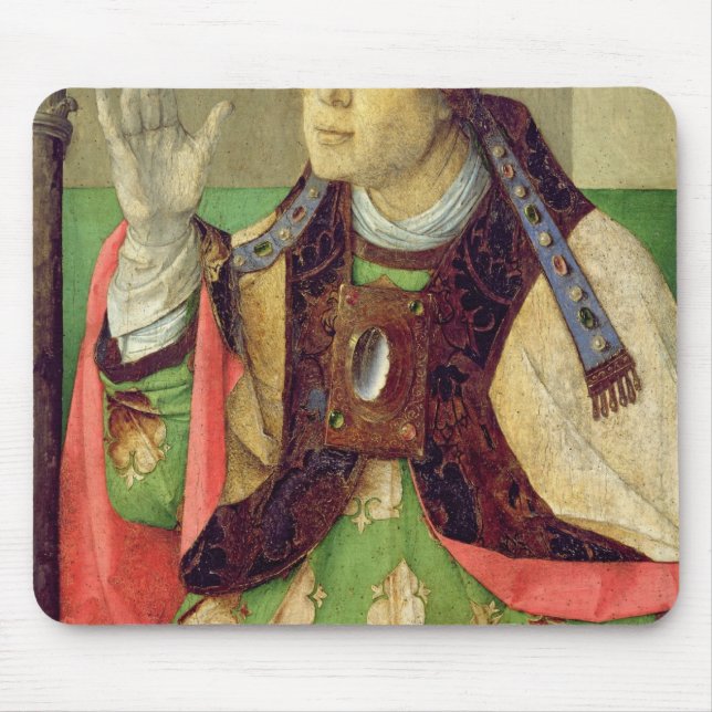 Portrait of St. Augustine, c.1475 Mouse Pad (Front)