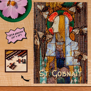 Portrait of St. Gobnait, Patron of Bees, Jigsaw Puzzle
