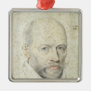 Portrait of St. Vincent de Paul Metal Tree Decoration