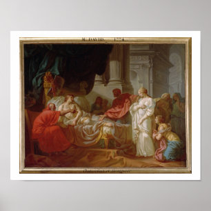 Portrait of Suger, Abbot of St Denis (1082-1152), Poster