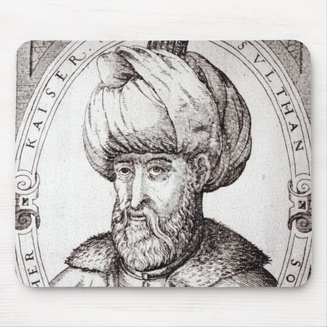 Portrait of Suleiman the Magnificent Mouse Pad (Front)
