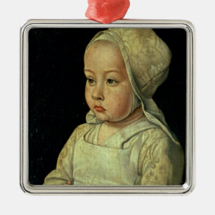 Portrait of Suzanne of Bourbon (1491-1521) daughte Metal Tree Decoration