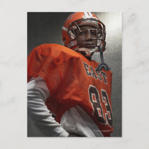 Portrait of teenage (14-15) American football Postcard