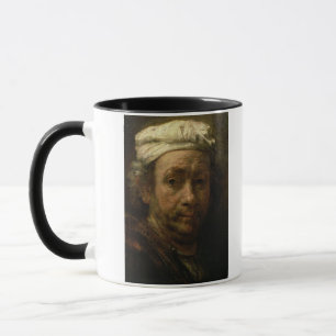 Portrait of the Artist at His Easel, detail of the Mug