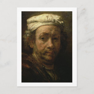 Portrait of the Artist at His Easel, detail of the Postcard