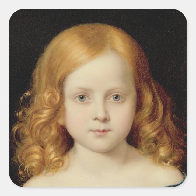 Portrait of the Artist's Daughter Square Sticker (Front)