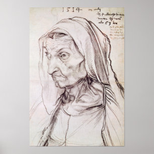 Portrait of the artist's mother, 1514 poster