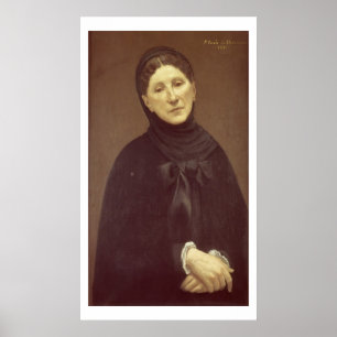 Portrait of the artist's wife, Madame de Chavannes Poster
