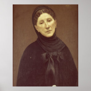 Portrait of the artist's wife, Madame de Chavannes Poster