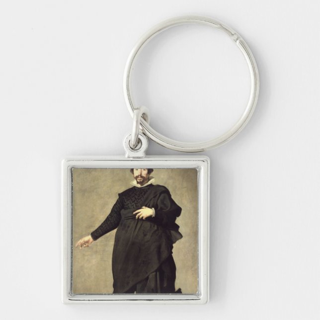 Portrait of the Buffoon Pablo de Valladolid Key Ring (Front)