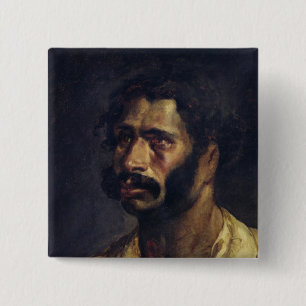 Portrait of the Carpenter of 'The Medusa' 15 Cm Square Badge