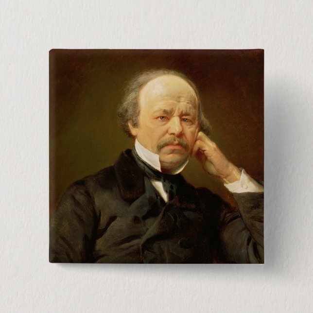 Portrait of the Composer 15 Cm Square Badge (Front)