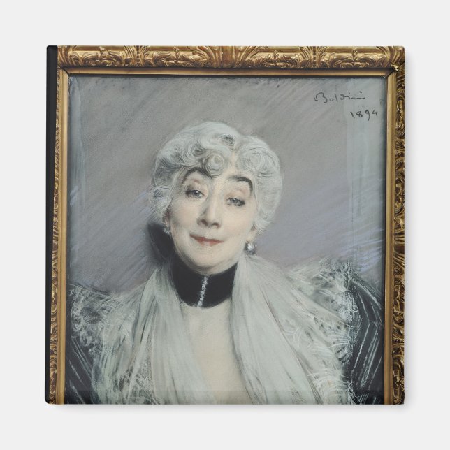 Portrait of the Countess de Martel de Janville Magnet (Front)