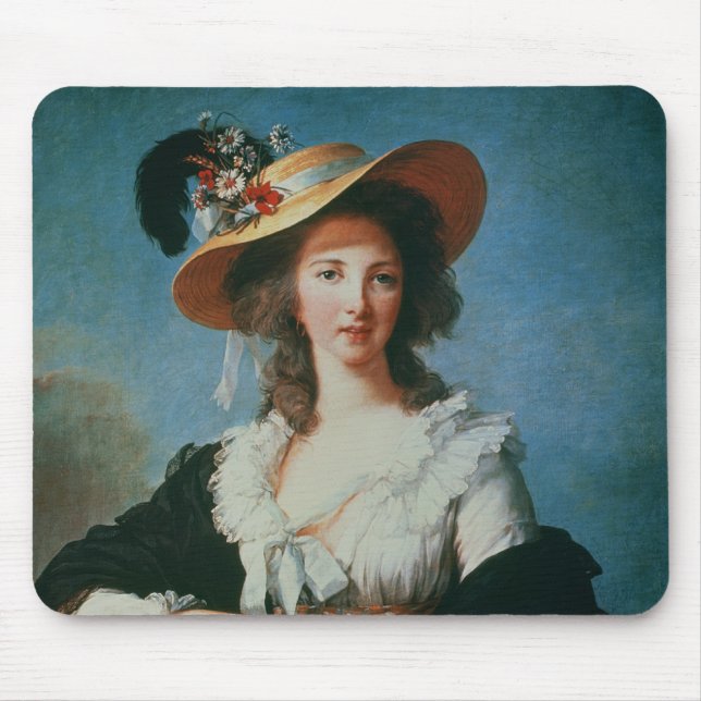 Portrait of the Duchess of Polignac Mouse Pad (Front)
