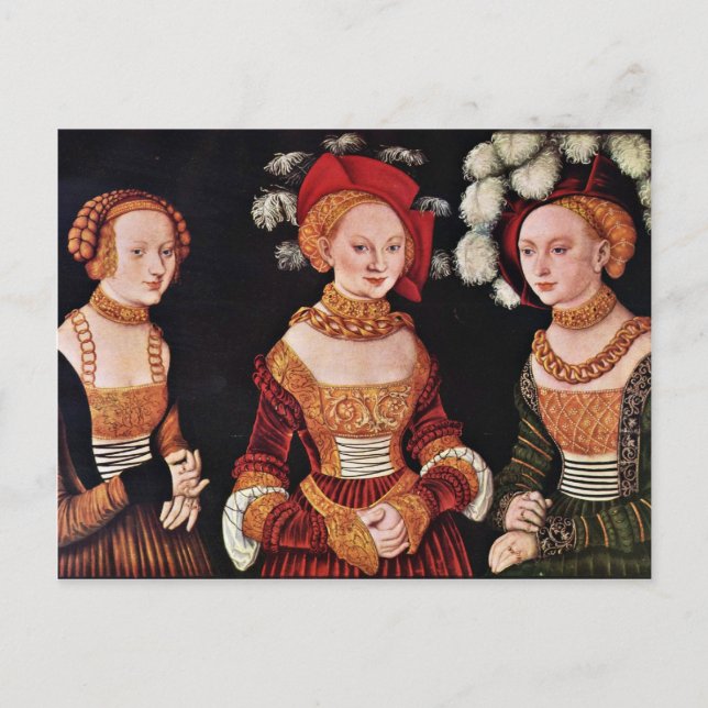 Portrait Of The Duchesses Emilla Sybille Von Sachs Postcard (Front)