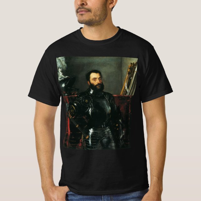 Portrait of the Duke of Urbino by Titian T-Shirt (Front)