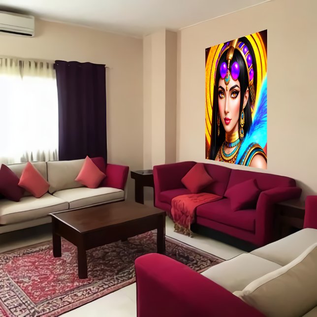 Portrait of the Egyptian Goddess Neith | AI Art Poster (Creator Uploaded)