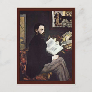 Portrait Of The Emile Zola By Manet Edouard Postcard