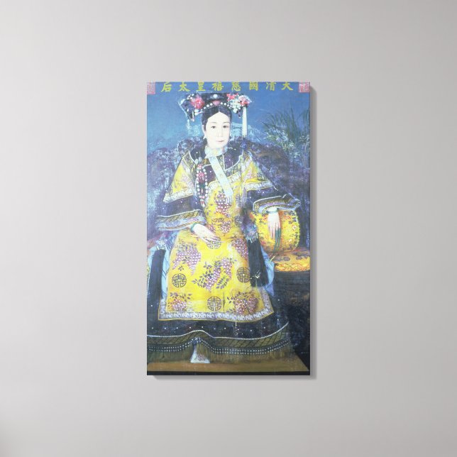 Portrait of the Empress Dowager Cixi Canvas Print (Front)