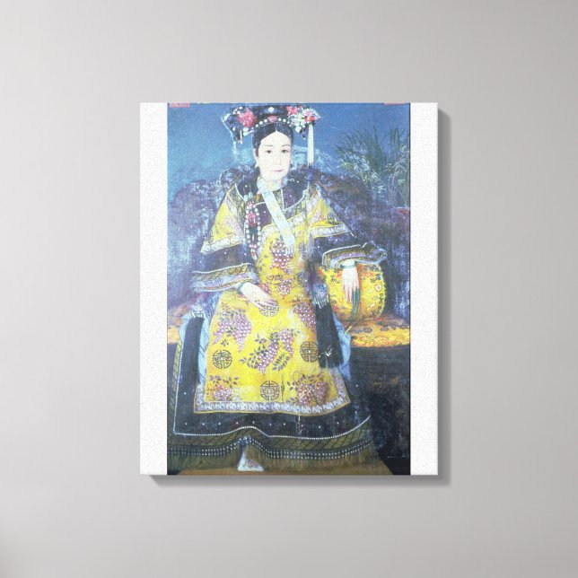 Portrait of the Empress Dowager Cixi Canvas Print (Front)