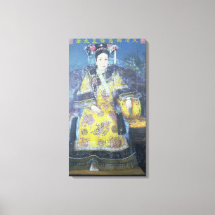 Portrait of the Empress Dowager Cixi Canvas Print