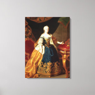 Portrait of the Empress Maria Theresa Canvas Print