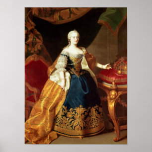 Portrait of the Empress Maria Theresa Poster