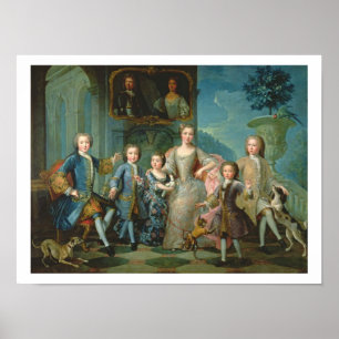 Portrait of the Family of the Duke of Valentinois Poster