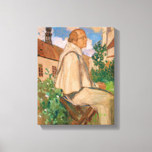 Portrait of the geneticist Johann Gregor Canvas Print