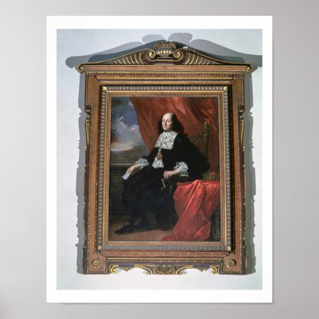 Portrait of the Grand Duke Cosimo III (oil on canv Poster (Front)