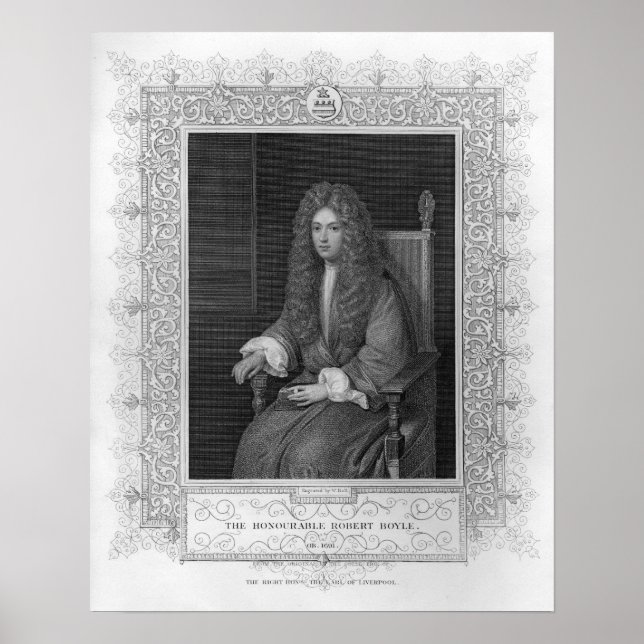 Portrait of The Honourable Robert Boyle Poster (Front)