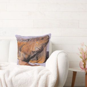 Portrait of the Iguana Cushion