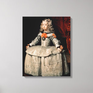 Portrait of the Infanta Margarita Aged Five Canvas Print