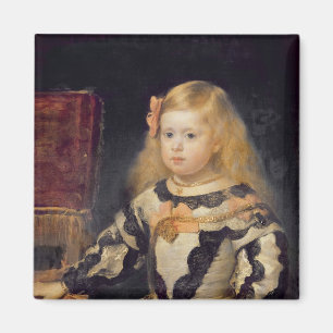 Portrait of the Infanta Maria Marguerita 1654 Magnet