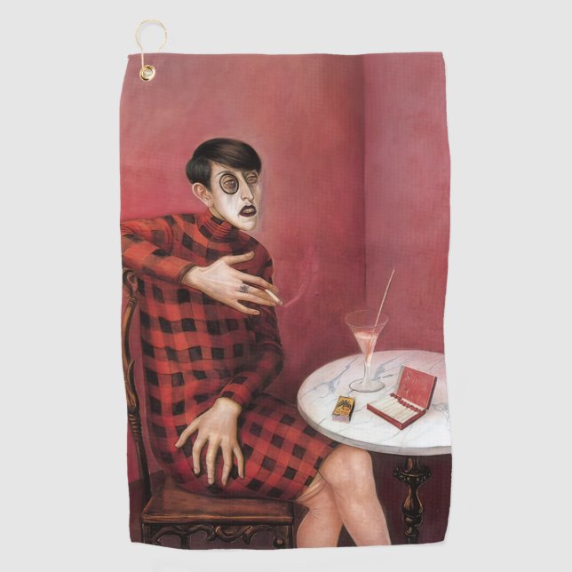 Portrait of the Journalist Sylvia Von Harden Otto  Golf Towel (Front)