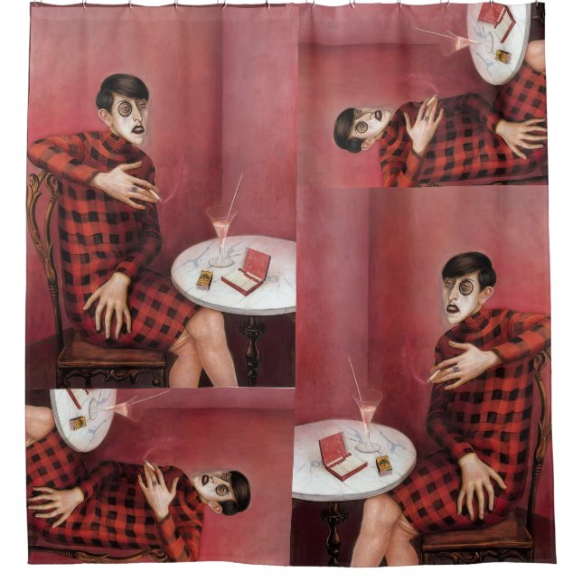 Portrait of the Journalist Sylvia Von Harden Otto  Shower Curtain (Front)
